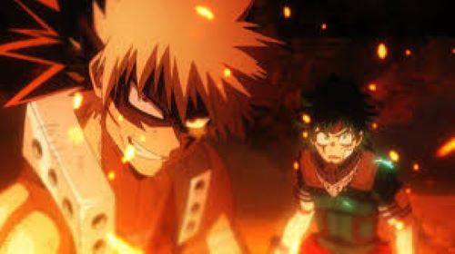 Midoriya Fighting With His Childhood Friend/Bully, Bakugo